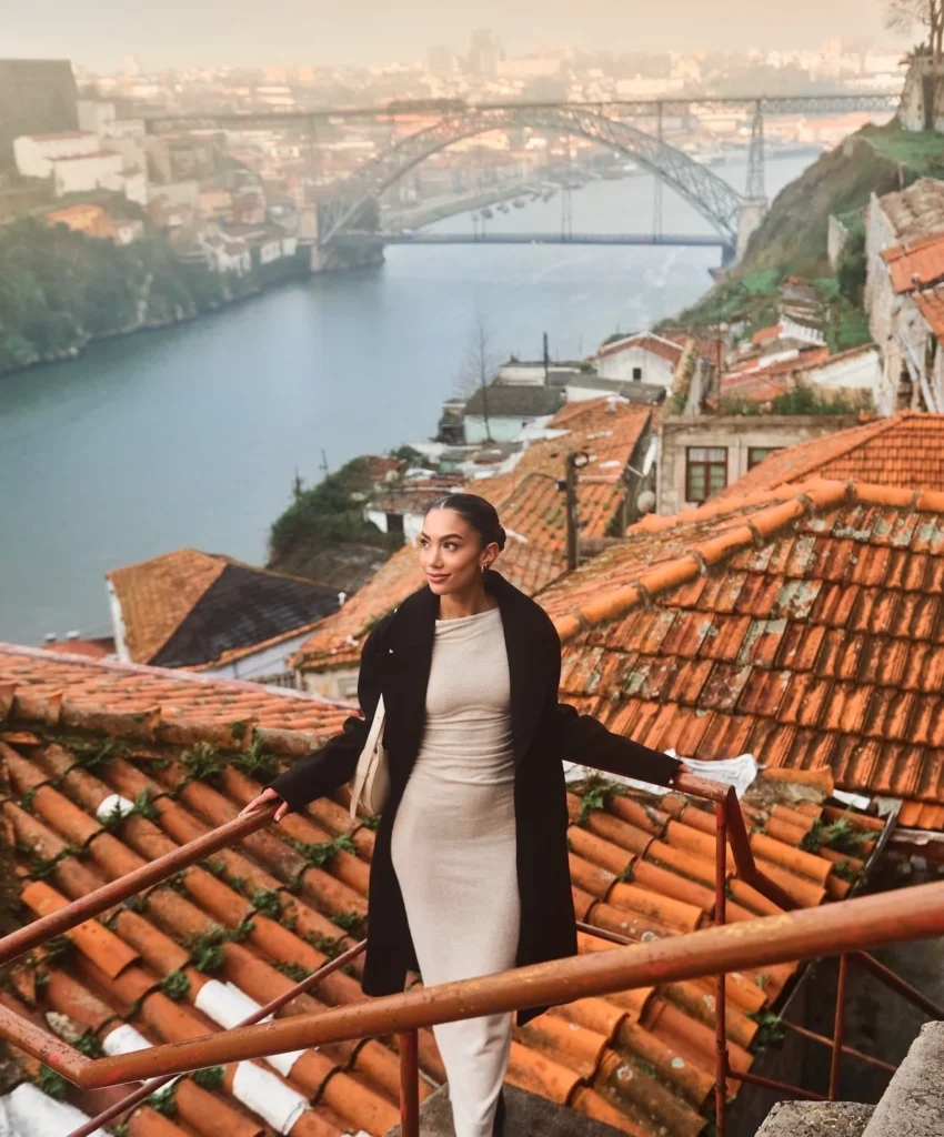 Journalist Jenzia Burgos in Porto, Portugal